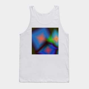 blue black green abstract texture Tank Top